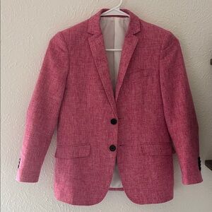 Elie Balleh Pink Linen Look Boy Blazer